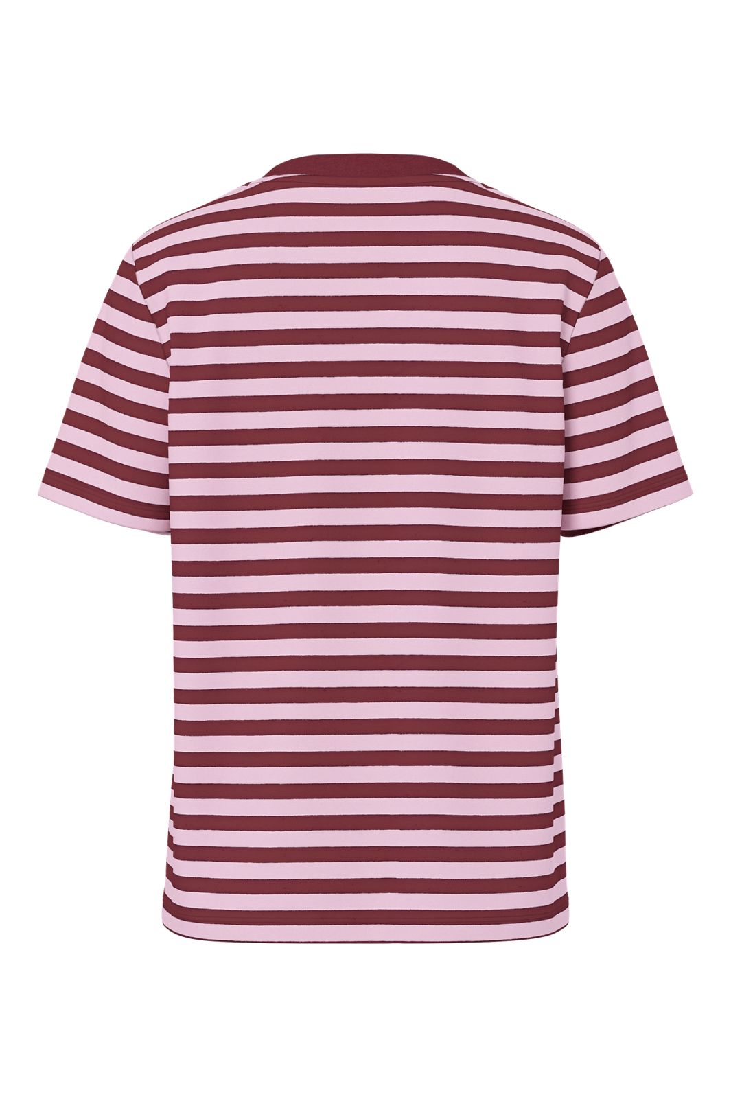 Pieces - Pcria Ss Tee Multicol Stripes - 5104383 Tawny Port Roseate Spoonbill