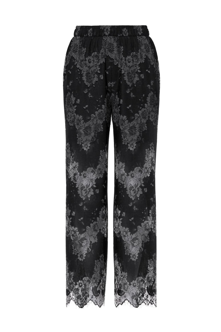 Pieces - Pcrinne Straight Lace Pants Kca - 5071423 Black