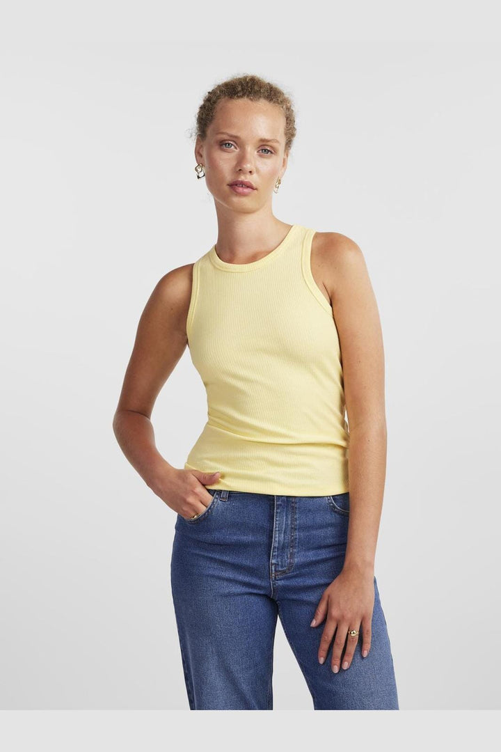 Pieces - Pcruka Boxer Tank Top - 4382987 Pale Banana
