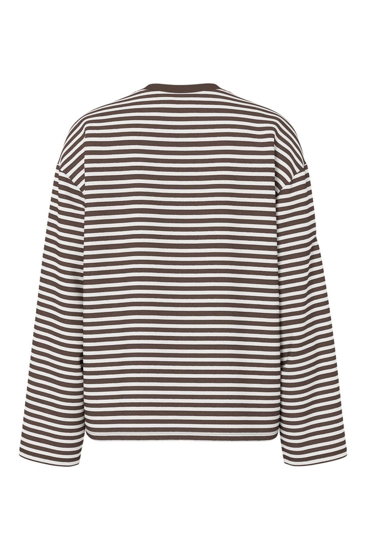 Pieces - Pcsadie Ls Top - 5294472 Hot Fudge Coconut Milk