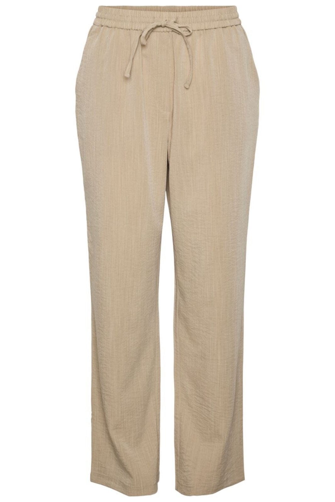 Pieces - Pcshanie Straight Pants - 4624889 Silver Mink