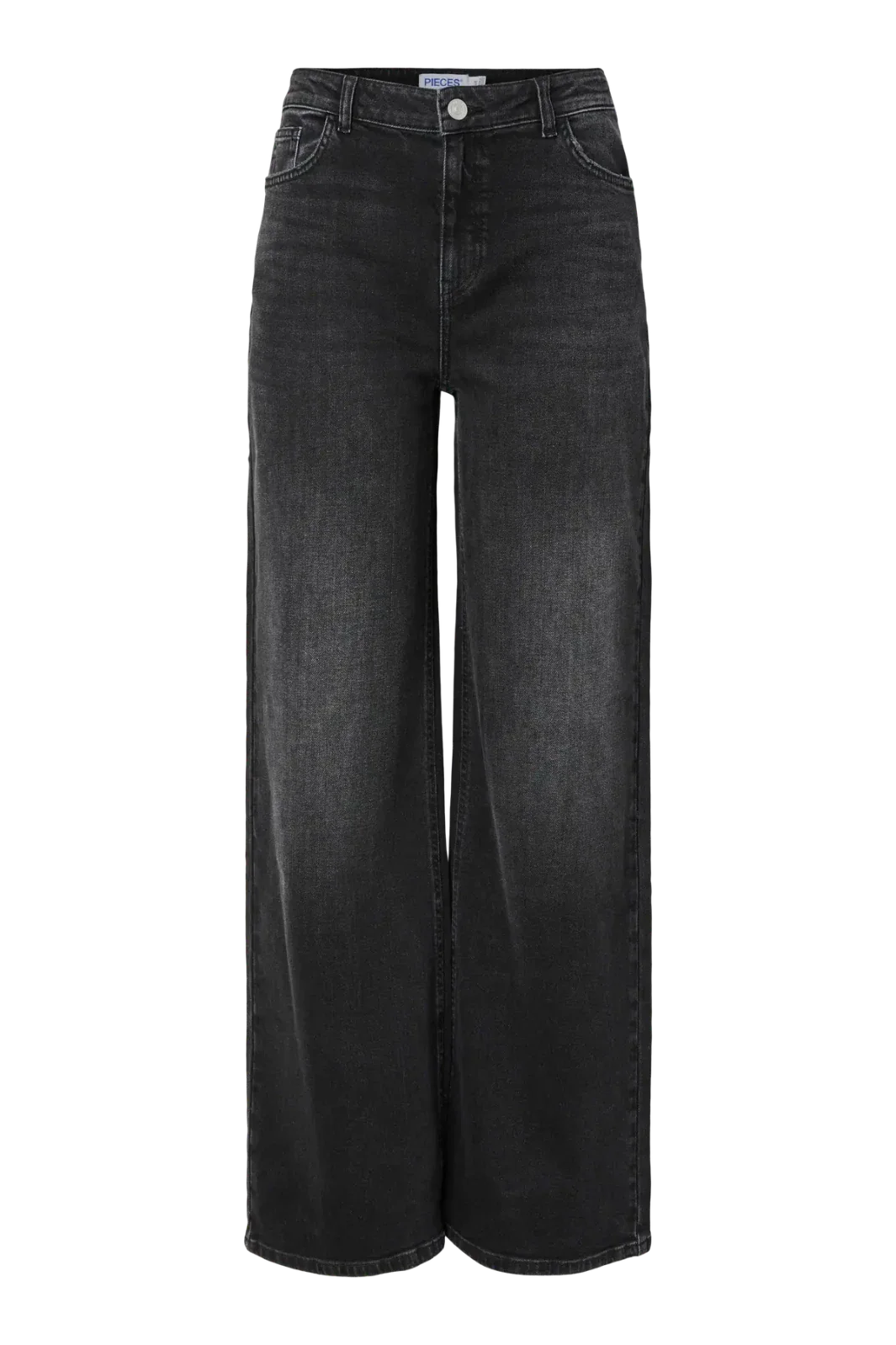 Pieces - Pcsilke Wide Jeans Bl - 4864053 Black Denim Jeans 