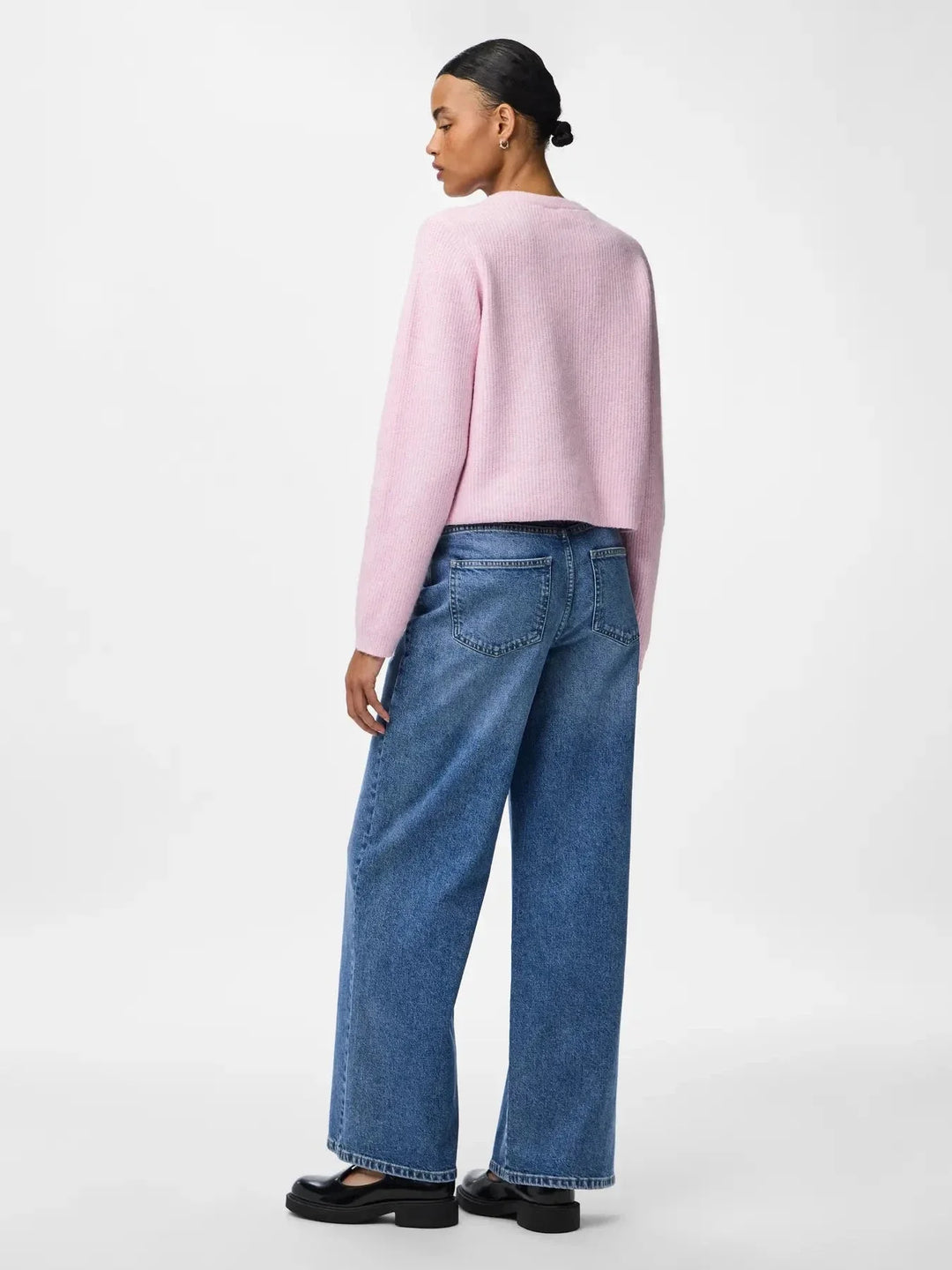 Pieces - Pcsilly Ls O-Neck Knit Cardigan - 4963880 Roseate Spoonbill Melange Cardigans 