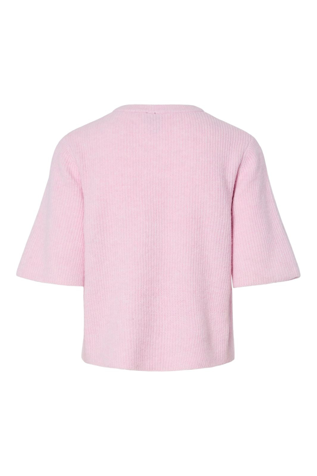 Pieces - Pcsilly Ss O-Neck Knit Cardigan - 4797582 Roseate Spoonbill Melange