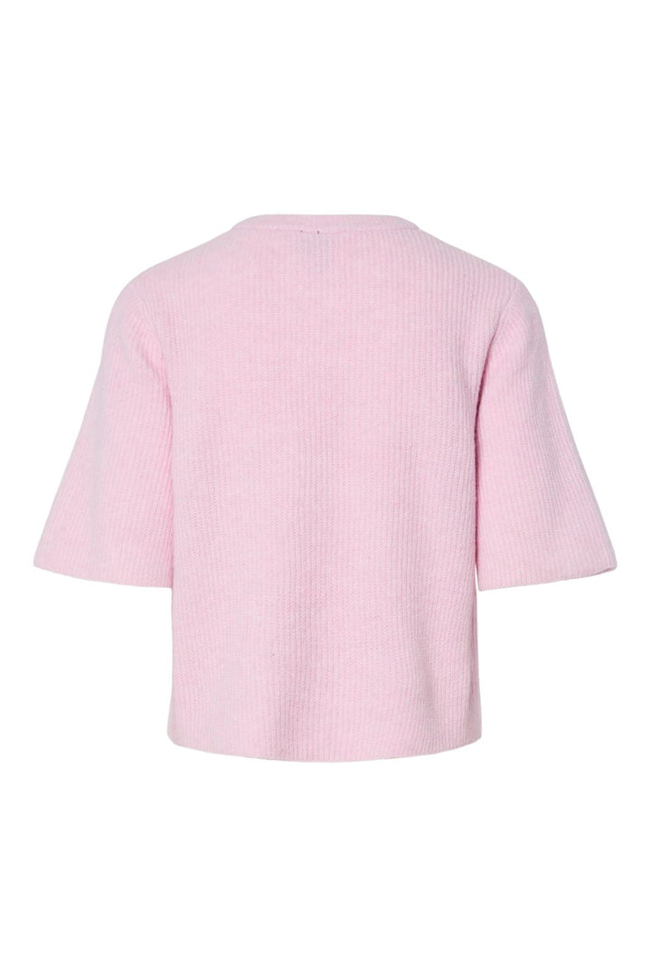 Pieces - Pcsilly Ss O-Neck Knit Cardigan - 4797582 Roseate Spoonbill Melange
