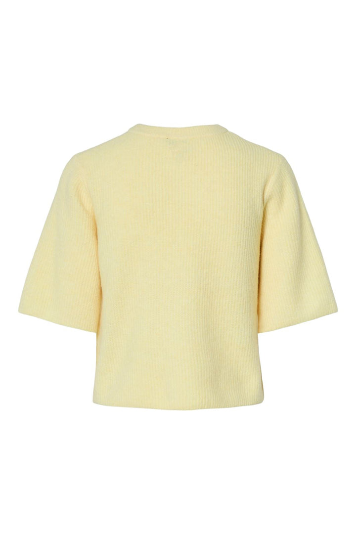 Vorbestellung - Pieces - Pcsilly Ss O-Neck Knit Cardigan - 4797583 Pale Banana Melange