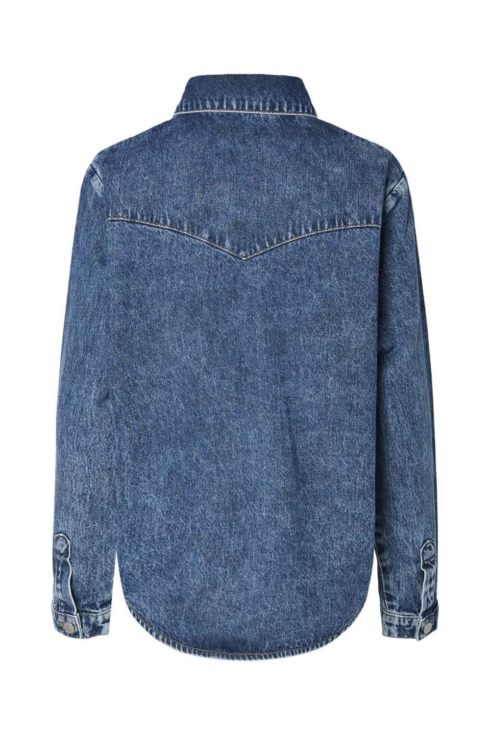 Pieces - Pctasha Ls Denim Shirt - 4742086 Medium Blue Denim