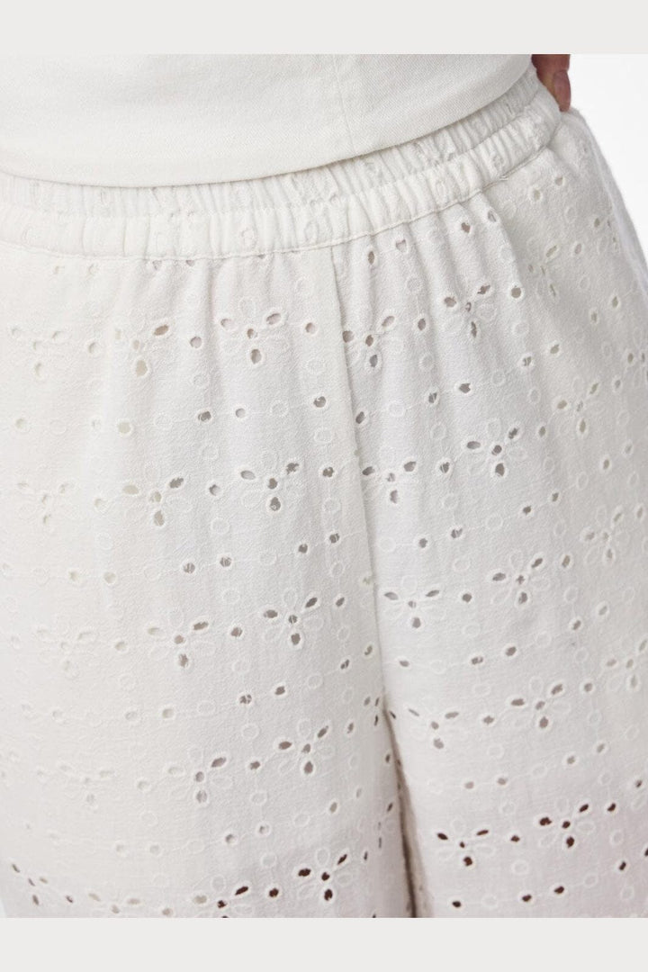 Pieces - Pctyla Wide Pants Pp - 4935355 Cloud Cream