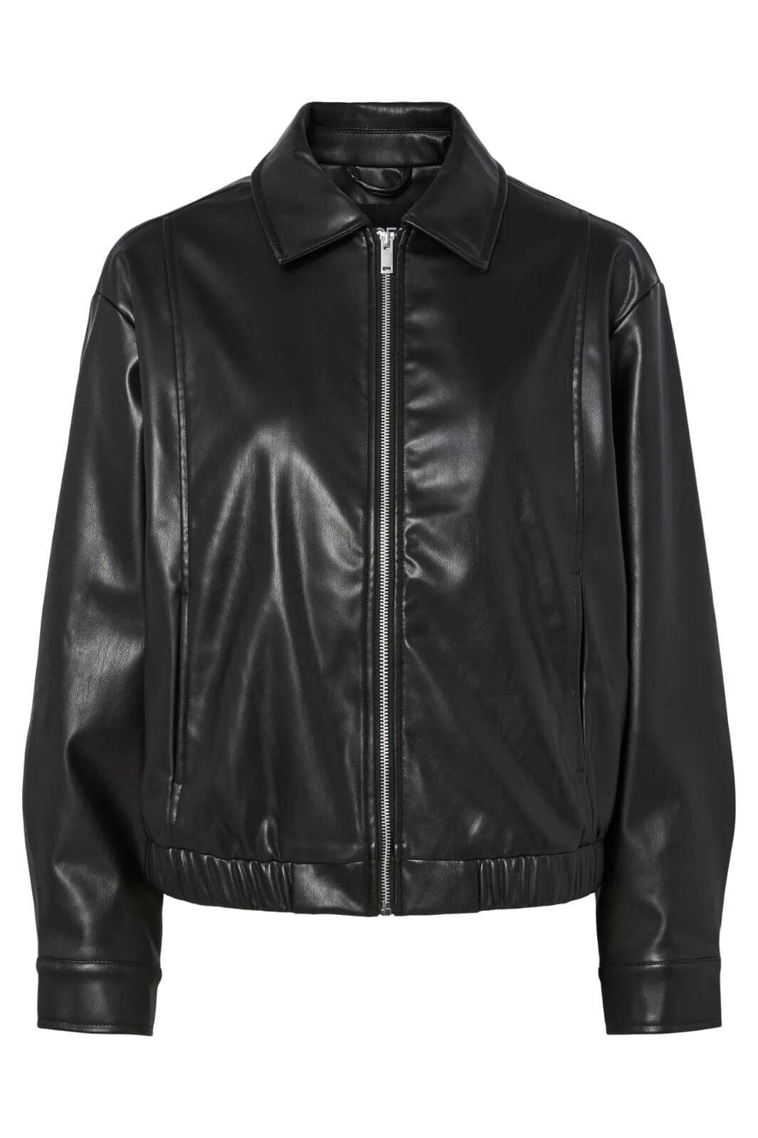 Pieces - Pcvera Bomber Jacket Wb Pu - 4899413 Black Jakker 