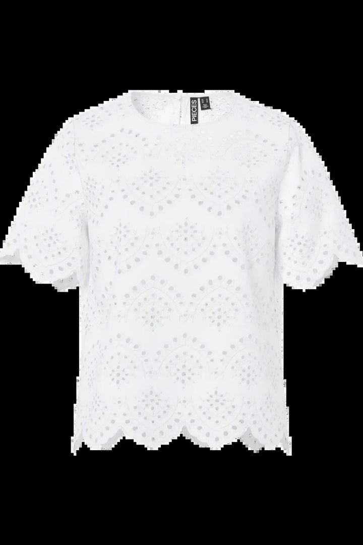 Pieces - Pcvilde Ss Top - 4902052 Bright White Tank Top 