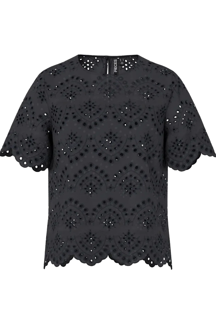 Pieces - Pcvilde Ss Top - 4902065 Black Tank Top 