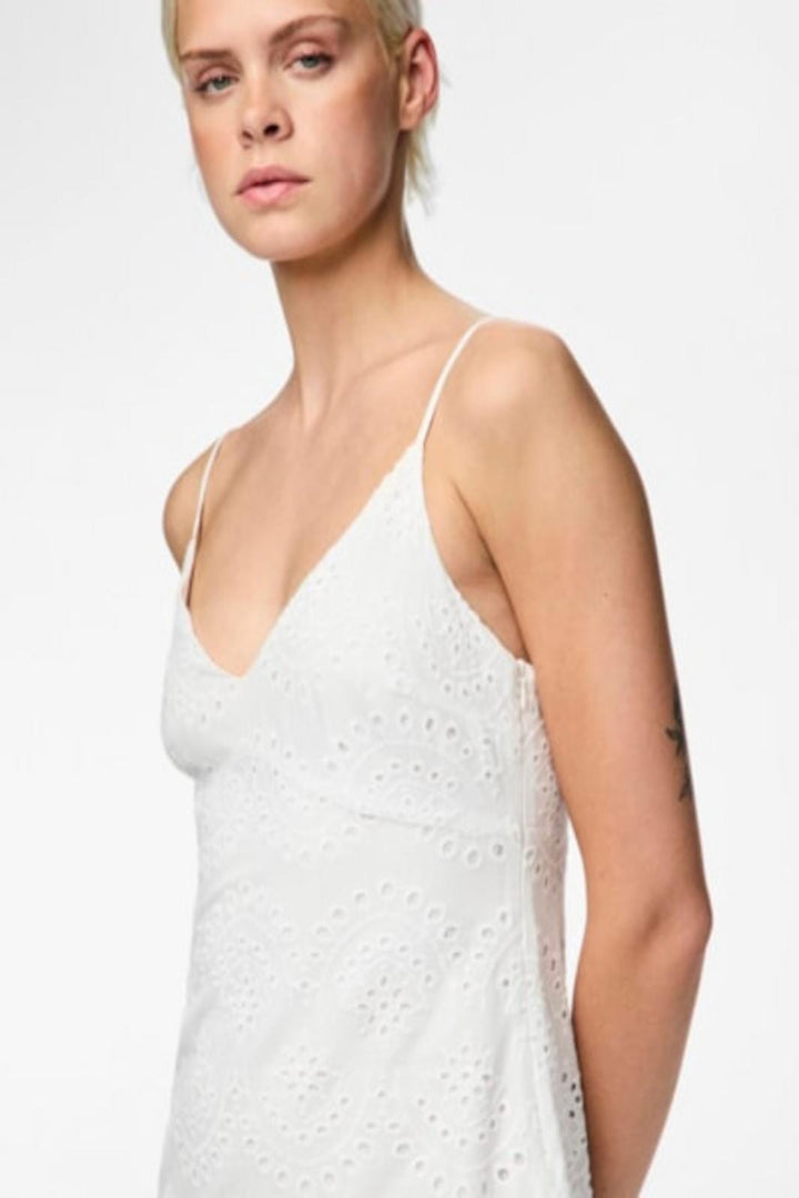 Pieces - Pcvilde Strap Dress - 4703759 Bright White
