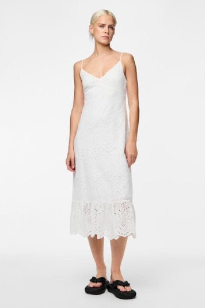 Pieces - Pcvilde Strap Dress - 4703759 Bright White