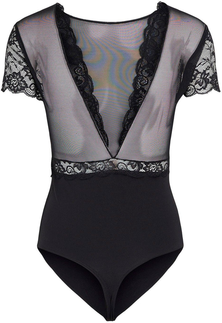 Pieces - Sicca SS Bodystocking - Black
