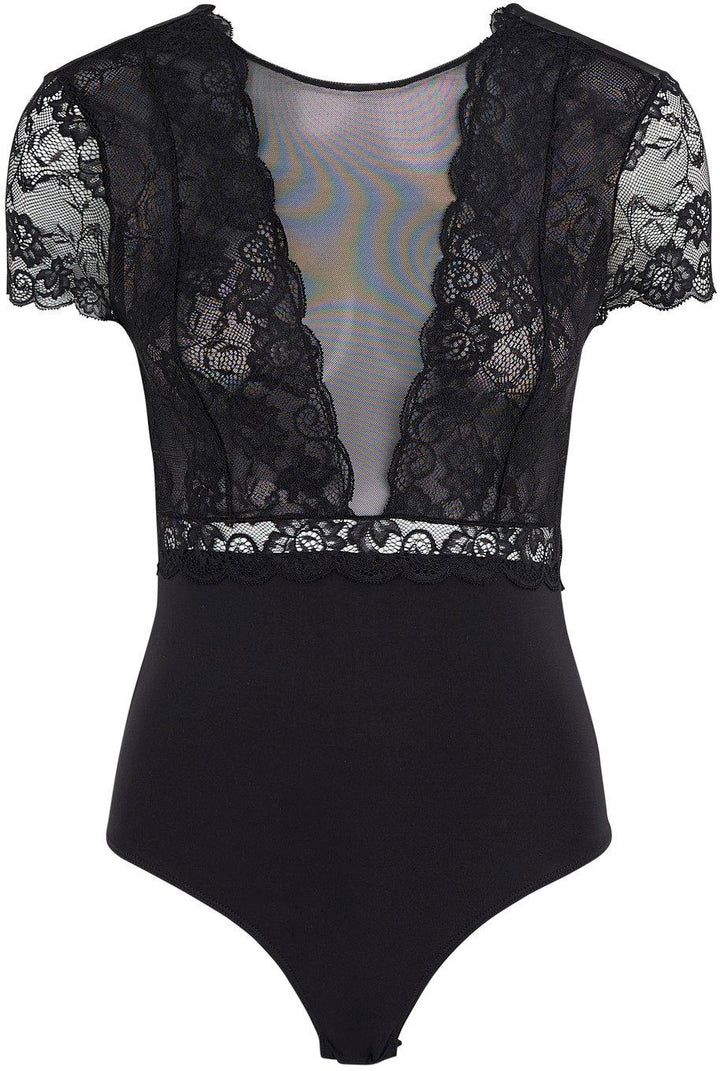 Pieces - Sicca SS Bodystocking - Black