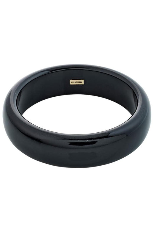 Pilgrim - Aase Bangle Black 262520112 - Gold Plated