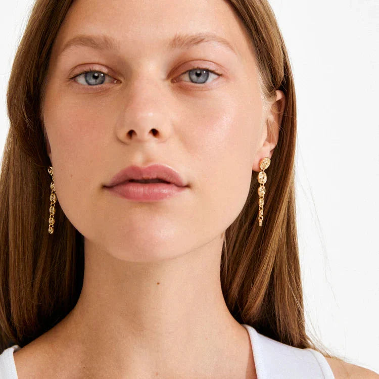 Pilgrim - Air Earrings Gold-plated 262612053 - Gold Plated Øreringe 