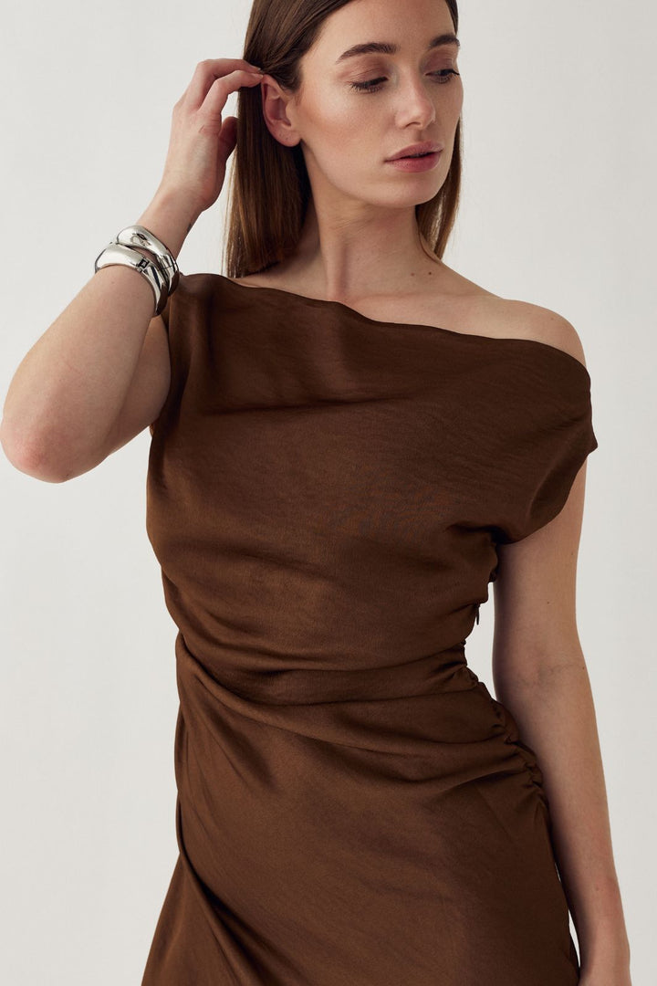 Noella - N-Mignonette Dress 16240003 - 418 - Toffee