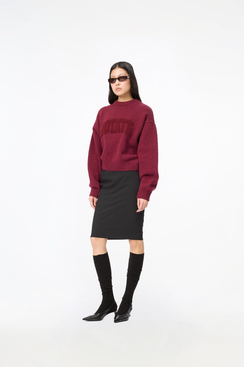 Rotate - Crewneck Sweater 1165122734 - 2734 Zinfandel