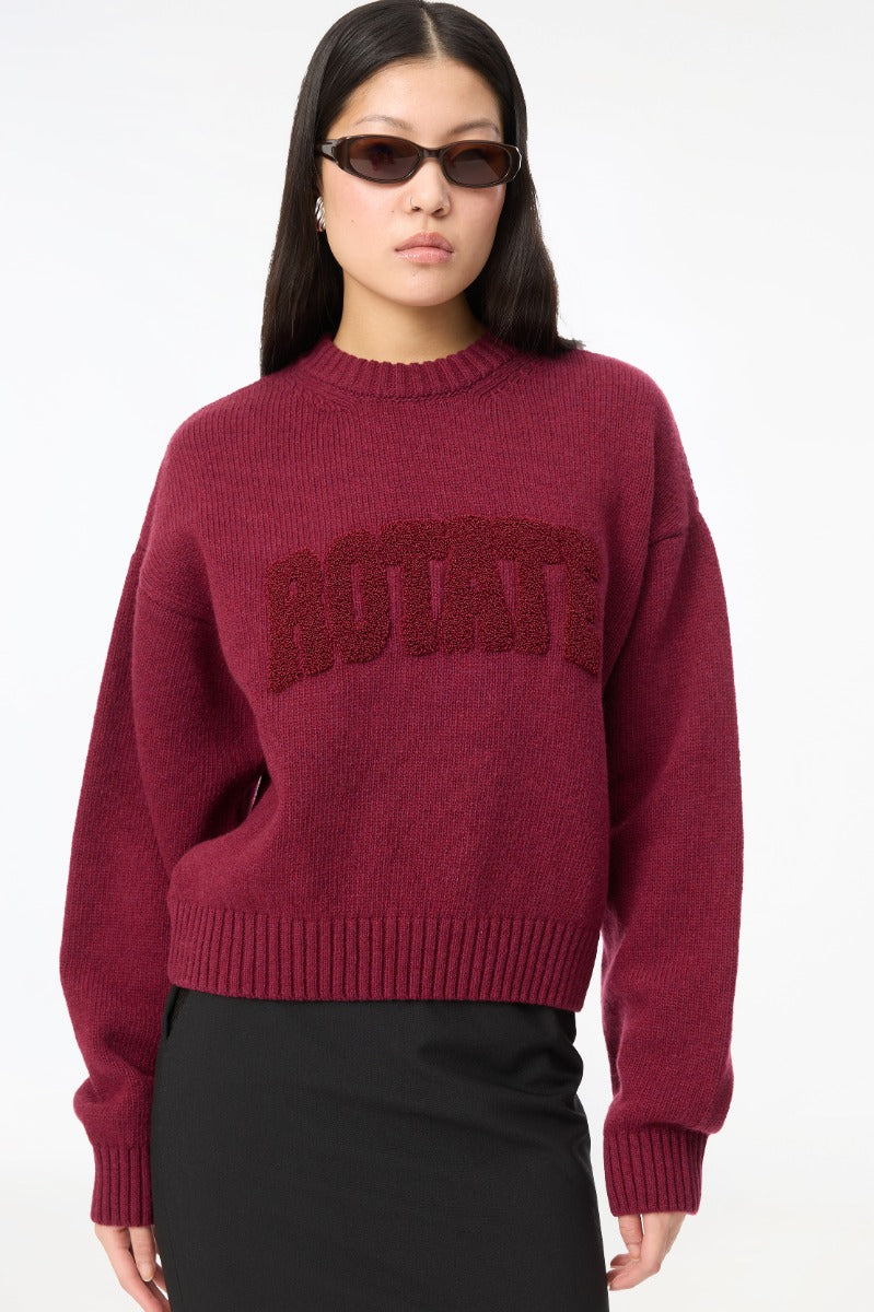 Rotate - Crewneck Sweater 1165122734 - 2734 Zinfandel