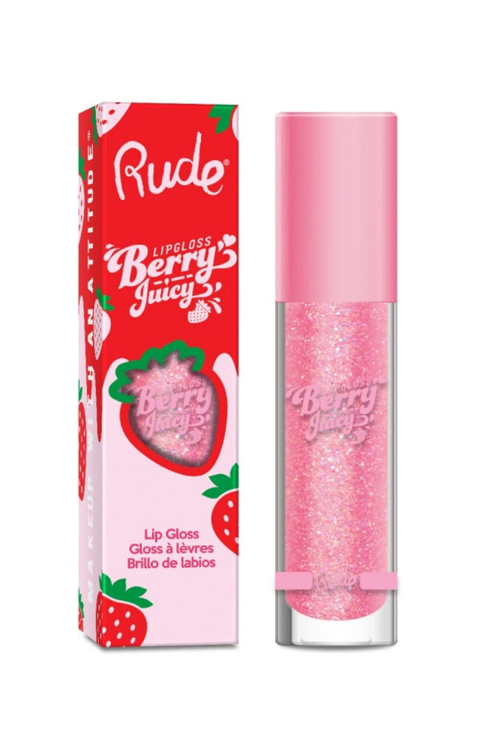 Rude Cosmetics - Berry Juicy Lip Gloss - Flirty
