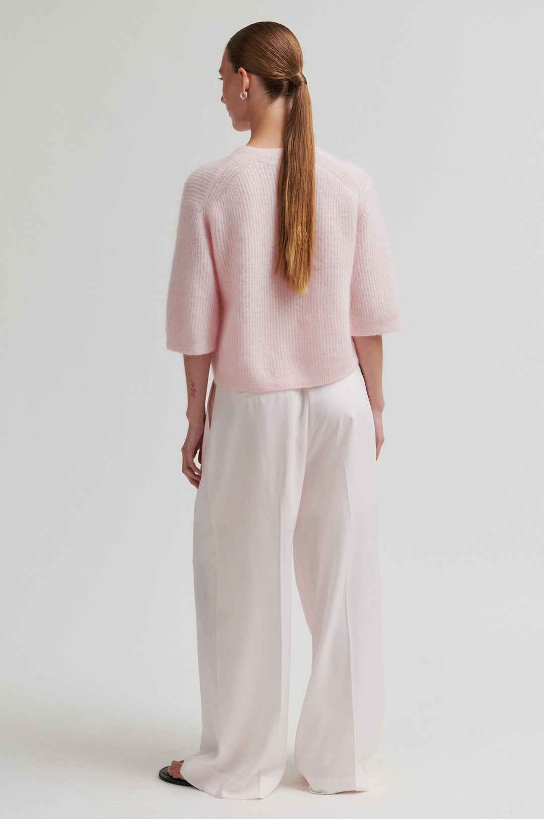 Second Female - Andrea Knit Rib Cardigan 58367 - 9413 Crystal Pink Cardigans 