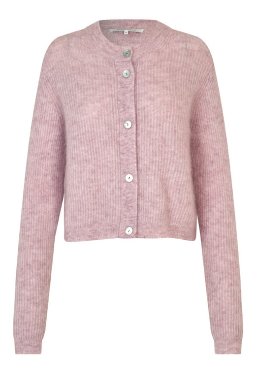 Second Female - Andrea Knit Rib LS Cardigan 60126 - 9408 Sepia Rose
