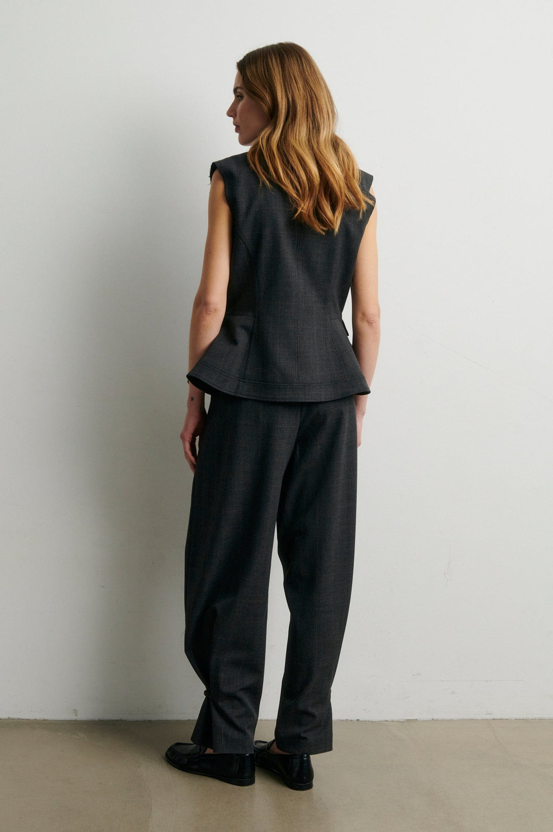 Second Female - Anjou Trousers 60963 - 7003 Dark grey melange Bukser 
