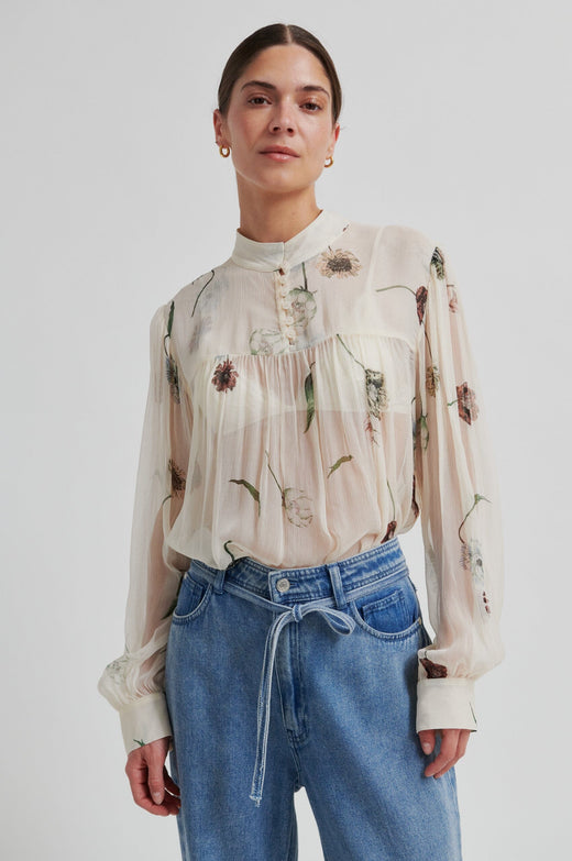 Second Female - Florala Blouse 60576 - 1034 Summer Sand Bluser 
