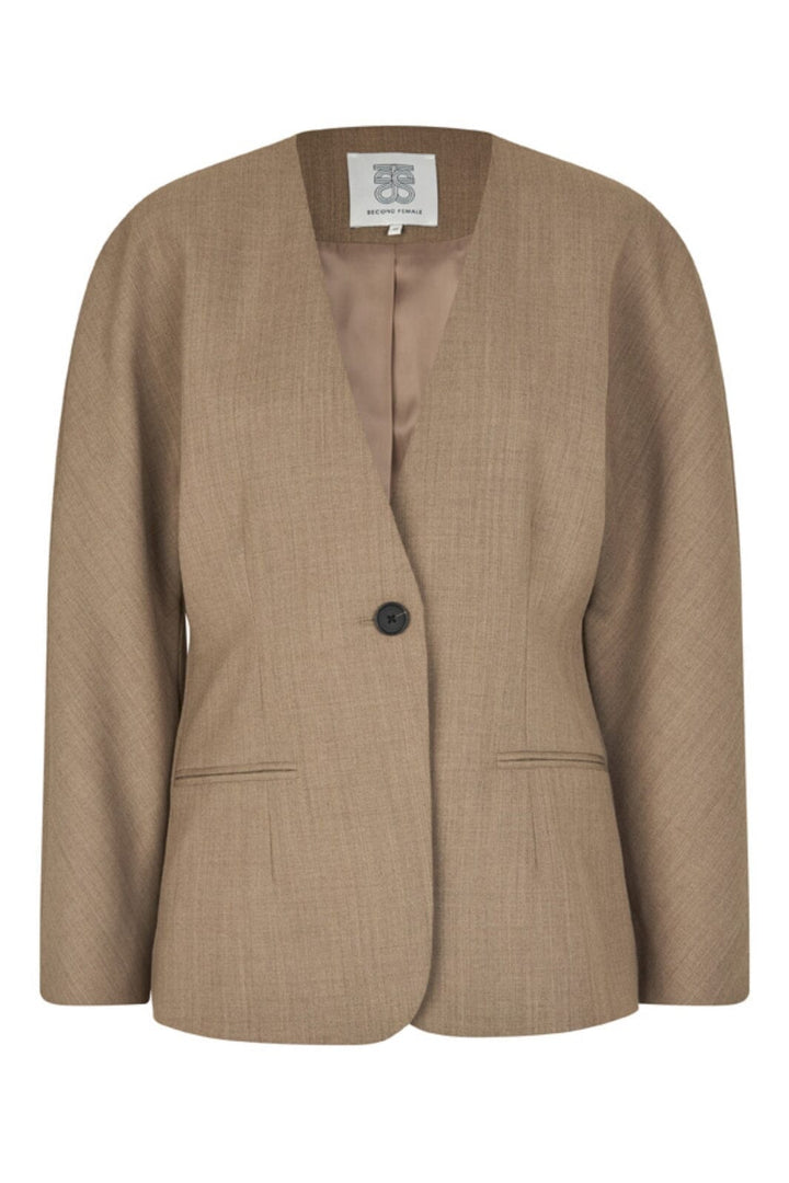Second Female - Levelup Blazer 59845 - 6144 Mid Brown Melange