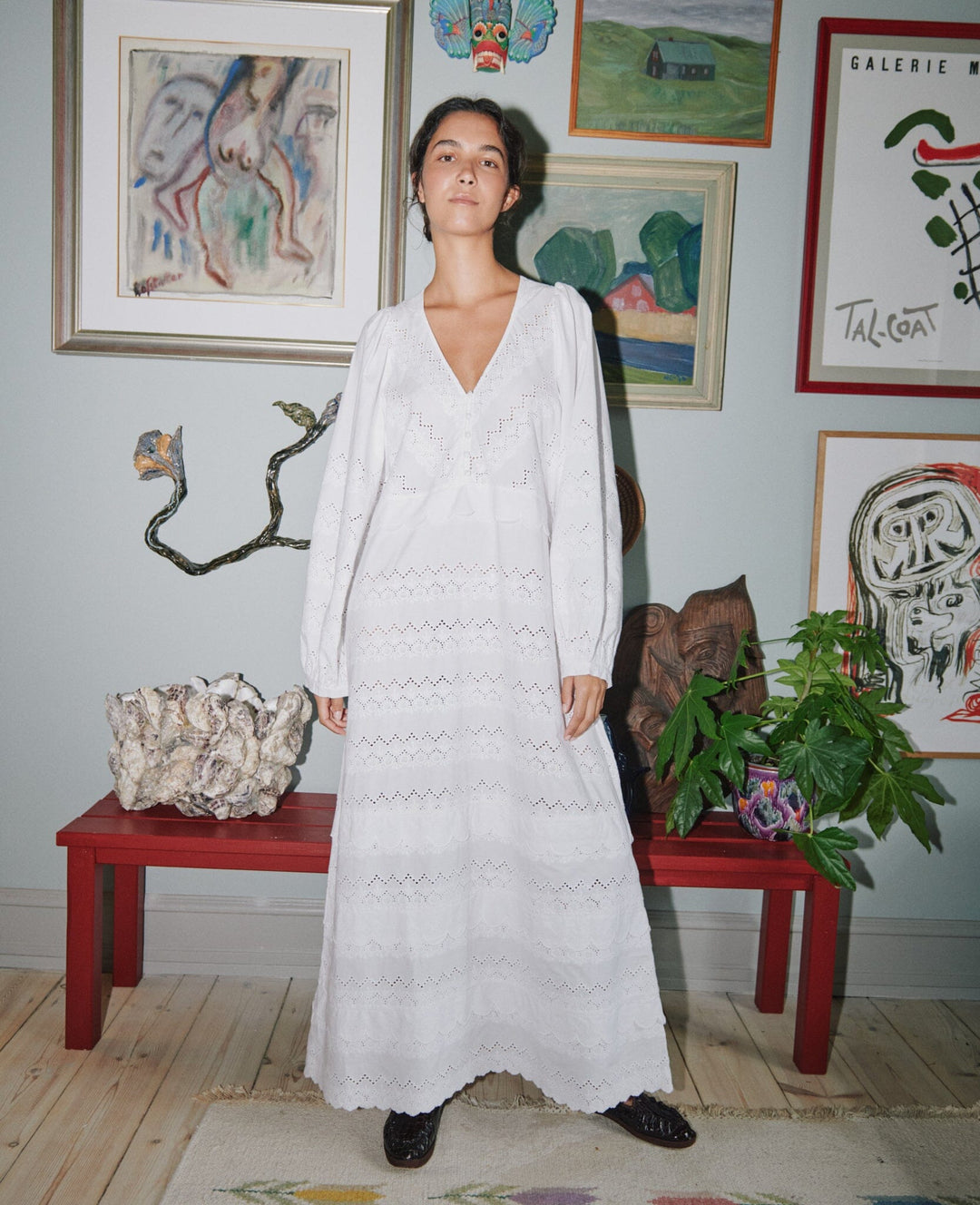 Sissel Edelbo - Anine Dress SE 1892 - Ecru kjoler 