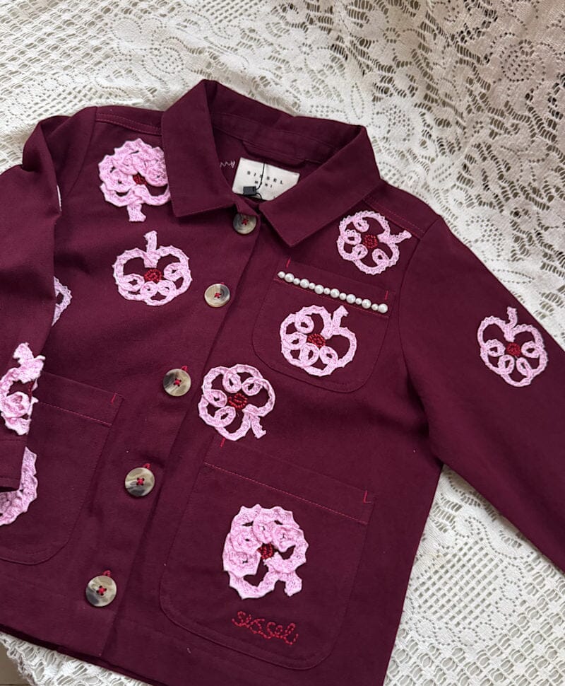 Sissel Edelbo - Bea Mini Jacket Se 2059 - Burgundy Jakker 
