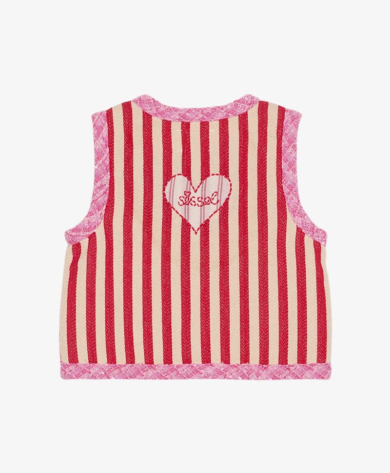 Sissel Edelbo - Como Mini Vest Se 2055 - Red Stripes Veste 
