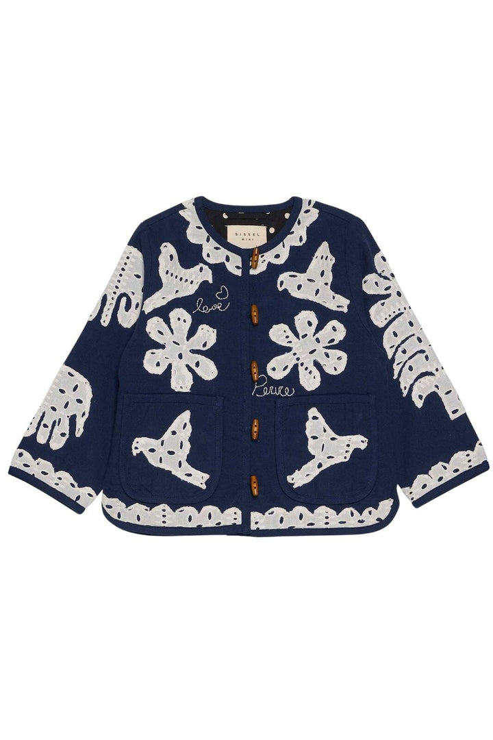 Sissel Edelbo - Ena MINI Jacket SE 1659 - Navy Birds Jakker 
