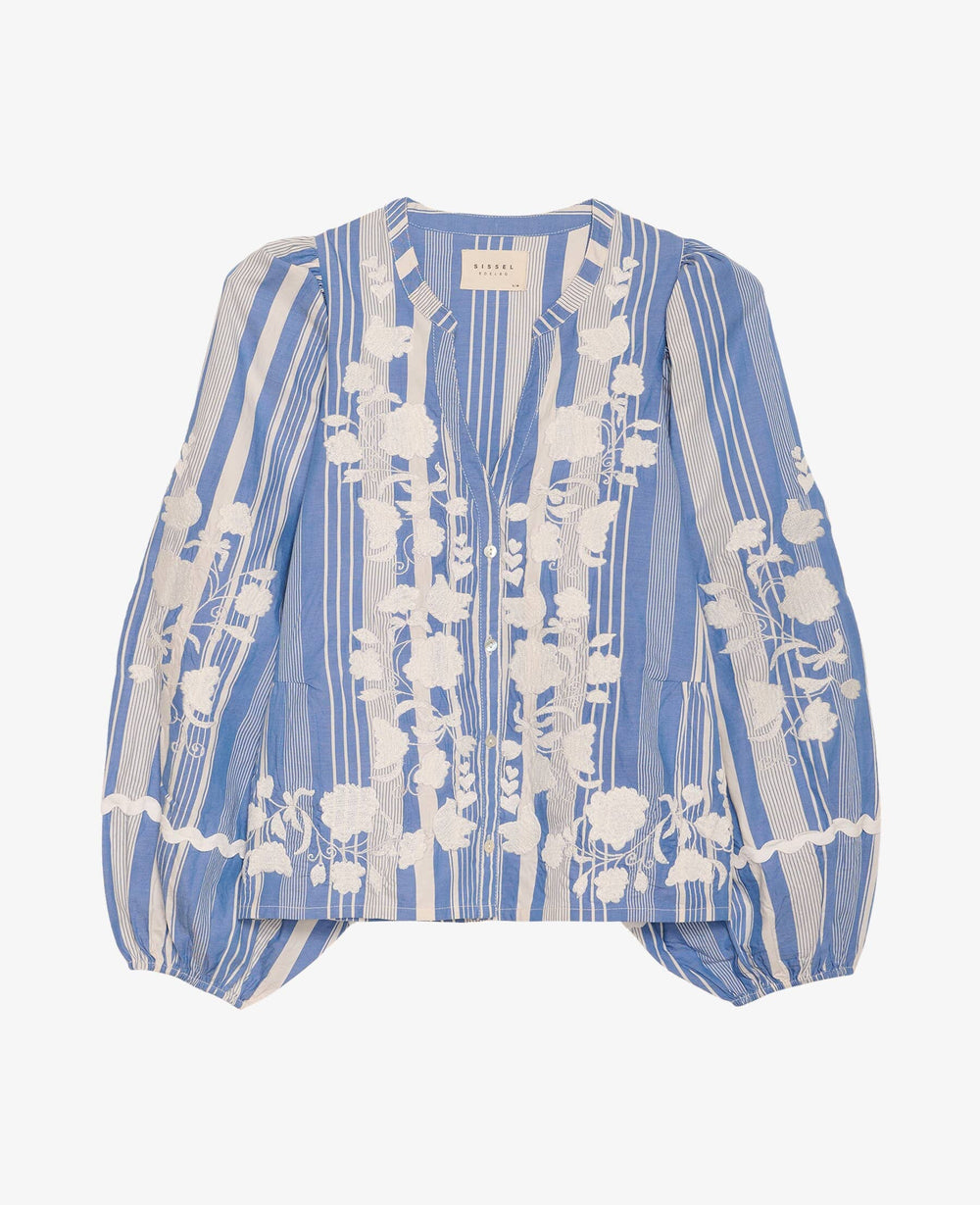 Sissel Edelbo - Juliane Top SE 1772 - Blue Stripes Toppe 