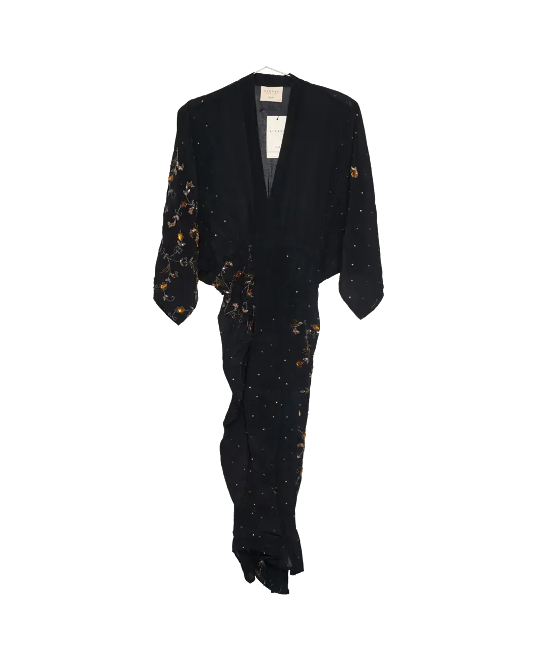 Sissel Edelbo - Juno SILK Dress Sparkling Black SE 1717-1 - Sparkling Black No. 7