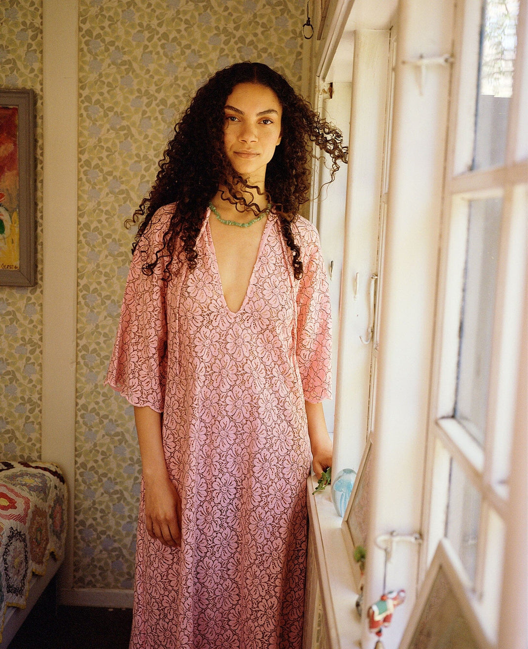 Sissel Edelbo - Lace Dress SE 1076 - Pink Kjoler 