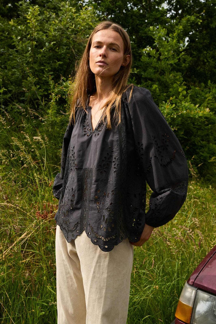 Sissel Edelbo - Mila Top SE 1781 - Almost Black Toppe 