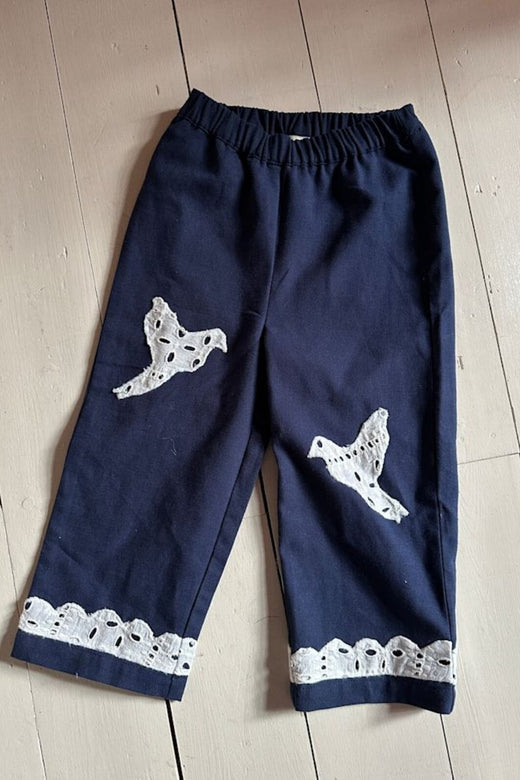 Sissel Edelbo - Oda MINI Pants SE 1668 - Navy Birds Bukser 