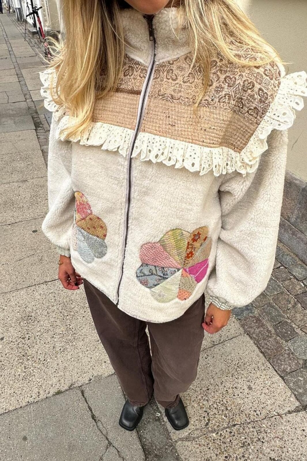 Sissel Edelbo - Vilma Jacket SE 1423-1 - Sand Patchwork No. 22 Jakker 