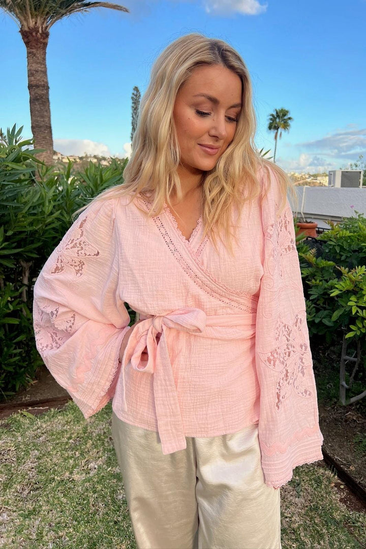 Sissel Edelbo x Molly&My - Winfrey Wrap Top SE 1998 - Rose Bluser 