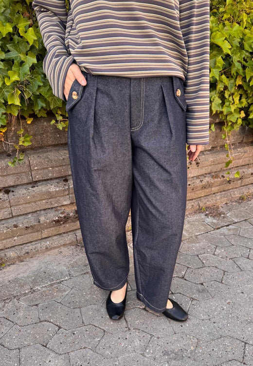 Sisters Point - Edith-Pa1 20414 - 902 - Unwashed Denim Bukser 