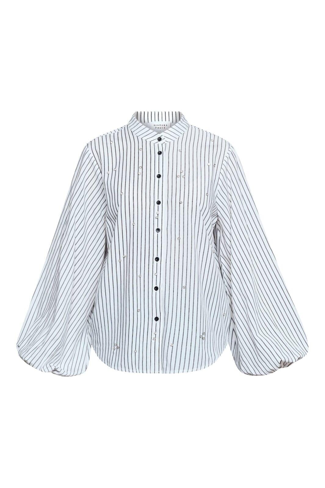 Sisters Point - Elaisa-Sh 19405 - 110 - White/Black Skjorter 