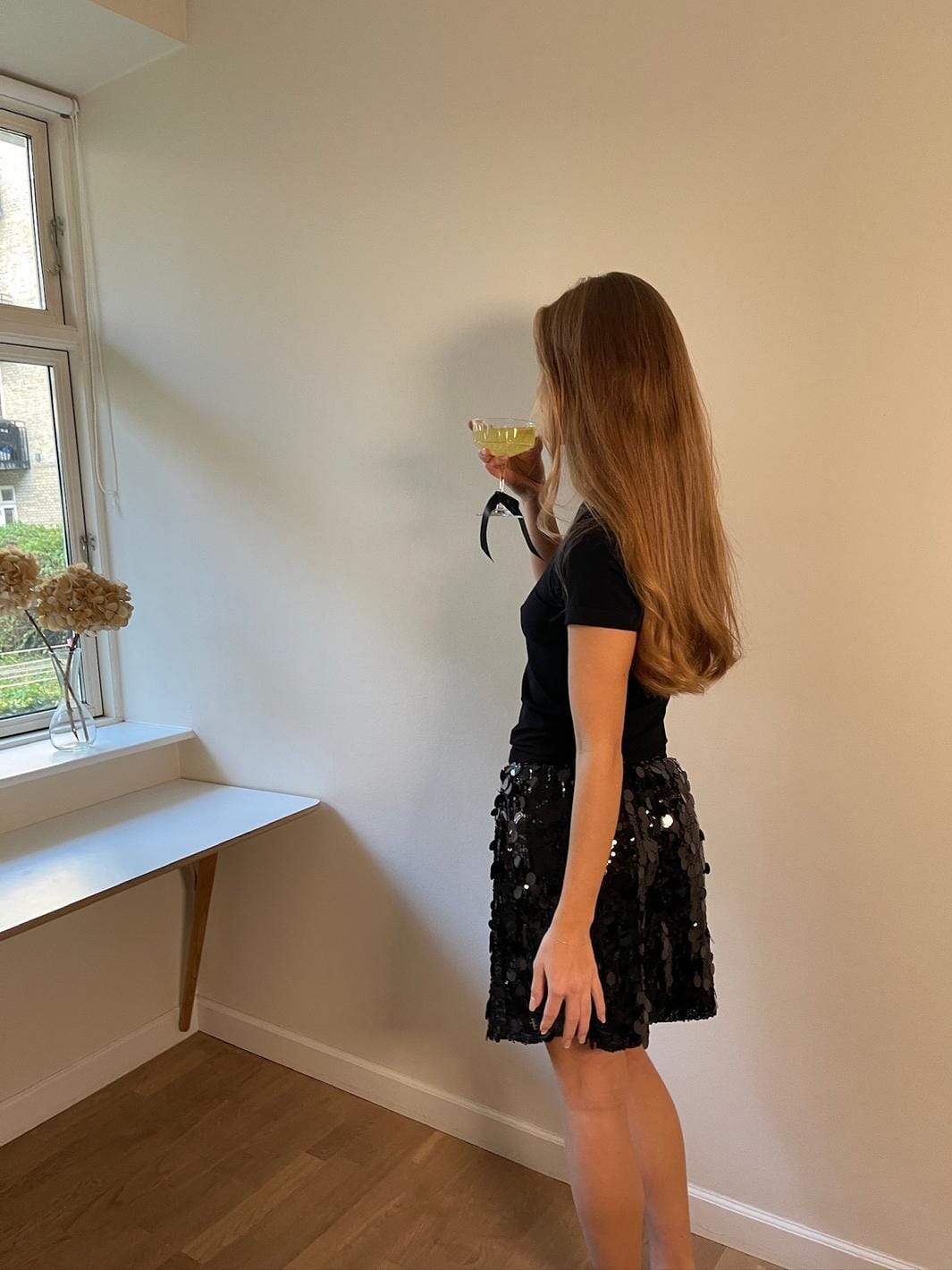 Sisters Point - Gavea-S.Sk 19537 - 003 - Black Glitter Nederdele 