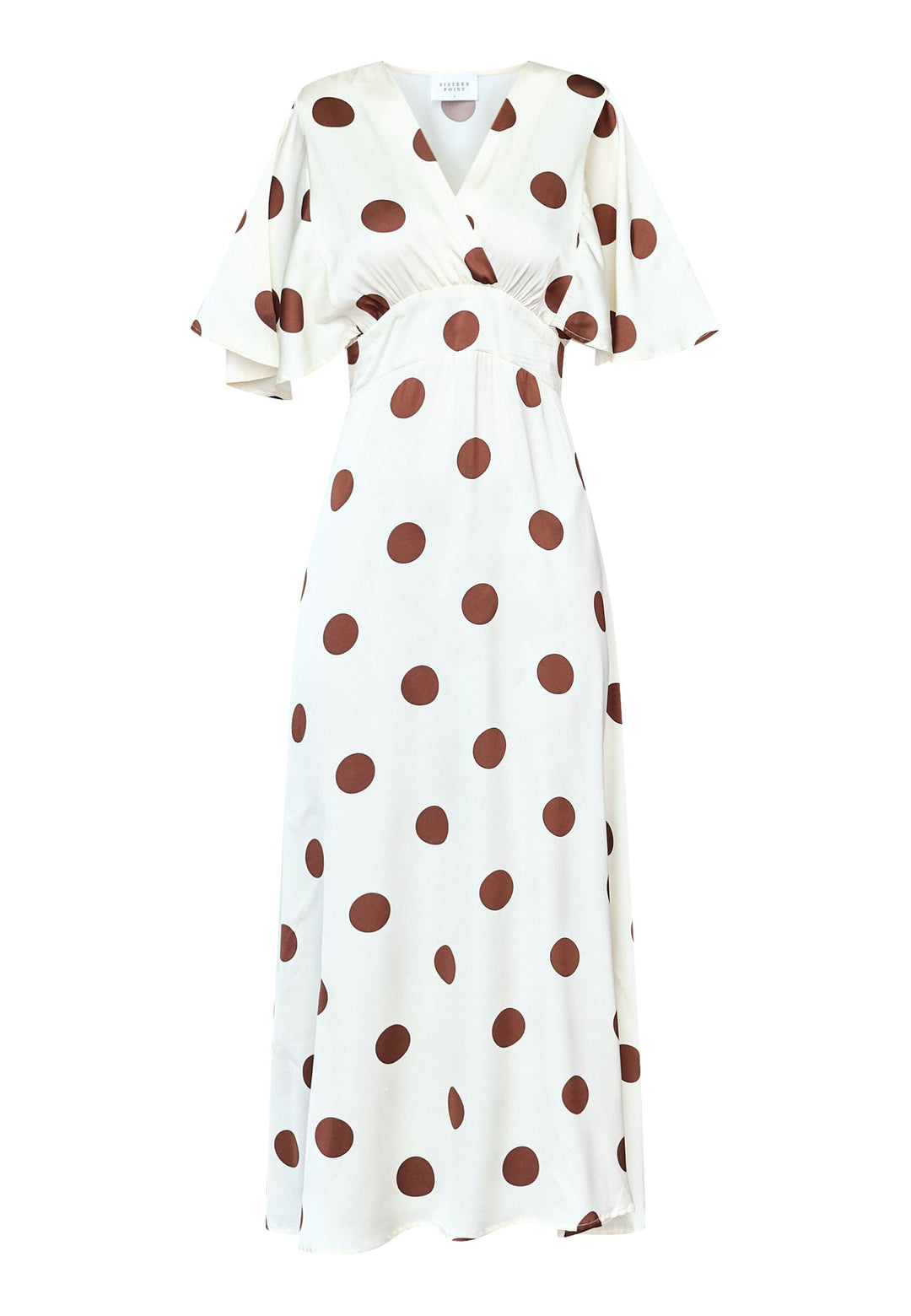 Sisters Point - Gisela-Dr34 20106 - 803 - Cream/Brown Dots Kjoler 