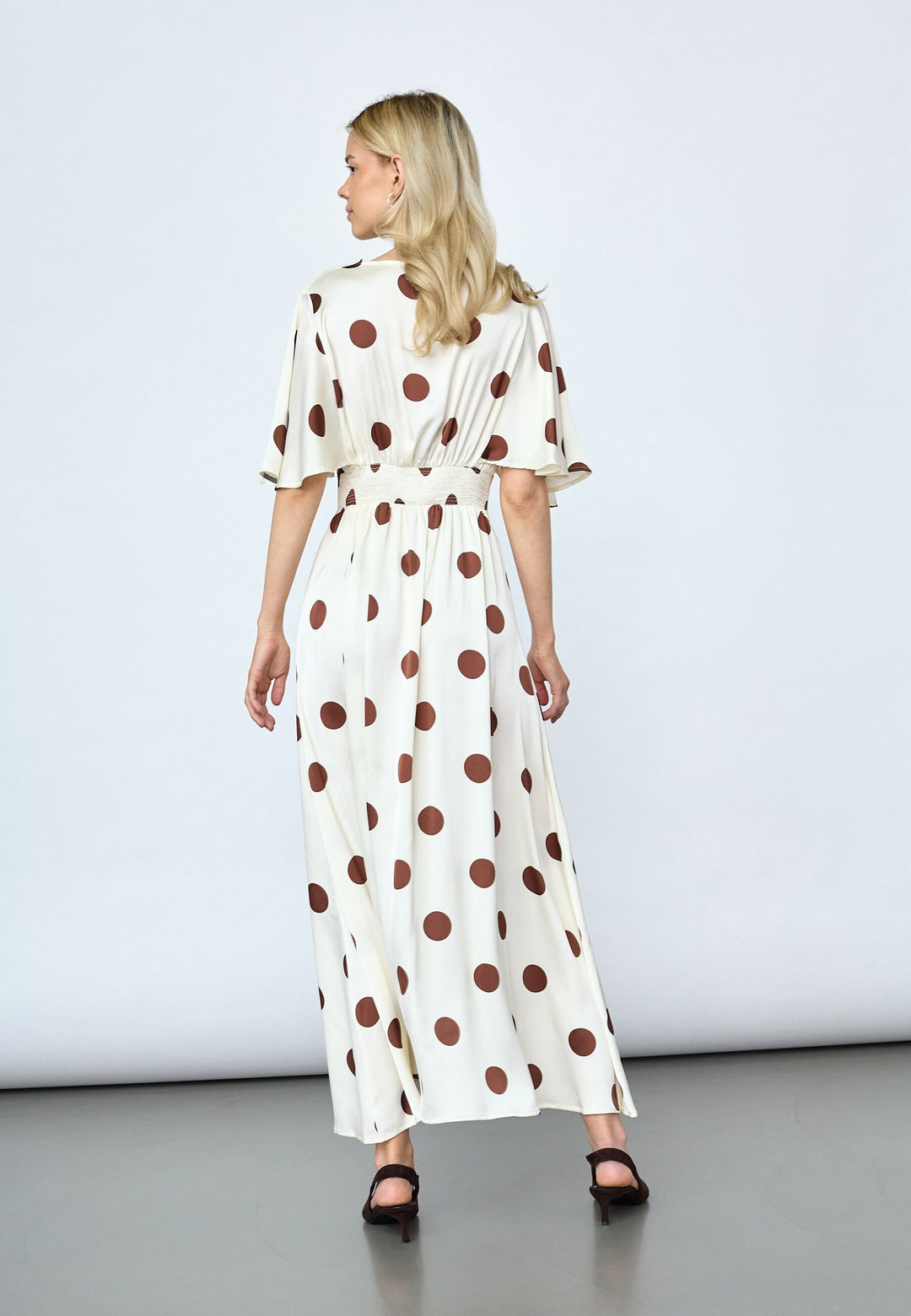 Sisters Point - Gisela-Dr34 20106 - 803 - Cream/Brown Dots Kjoler 
