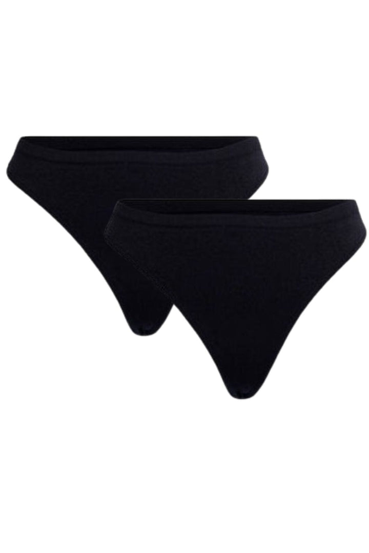 Soft basic - Soffi string 2 pak - black