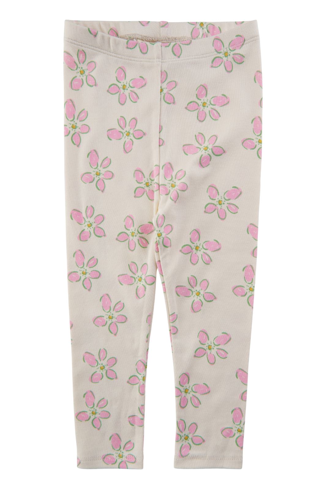 Soft Gallery - SGBaby Paula Spring Flowers Leggings - Gardenia