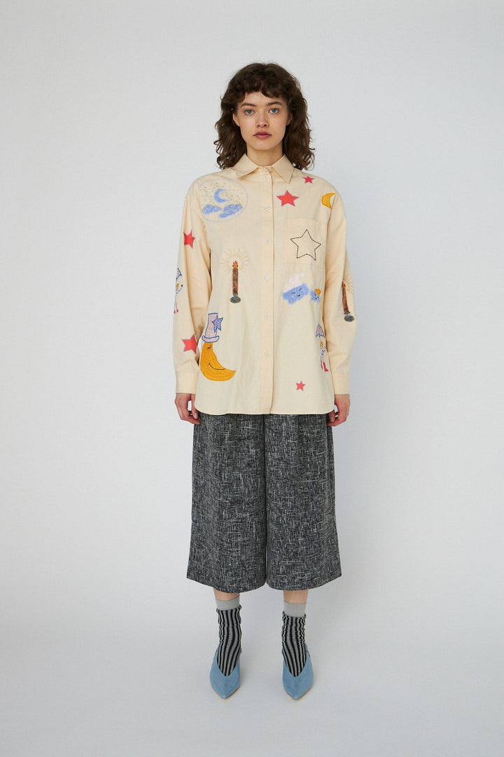 Stella Nova - Bead Embellished Shirthc54-2336 - 053 Creme Brûlée Skjorter 