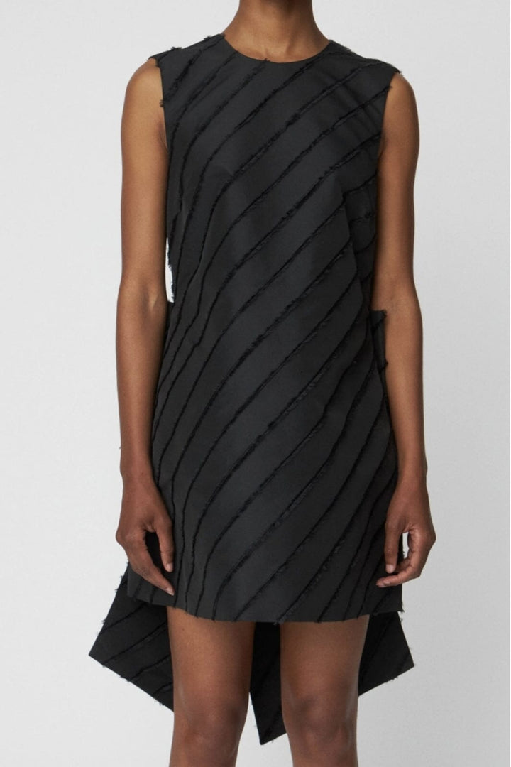Stella Nova - Mini Dress With Bow Detail - 999 Black